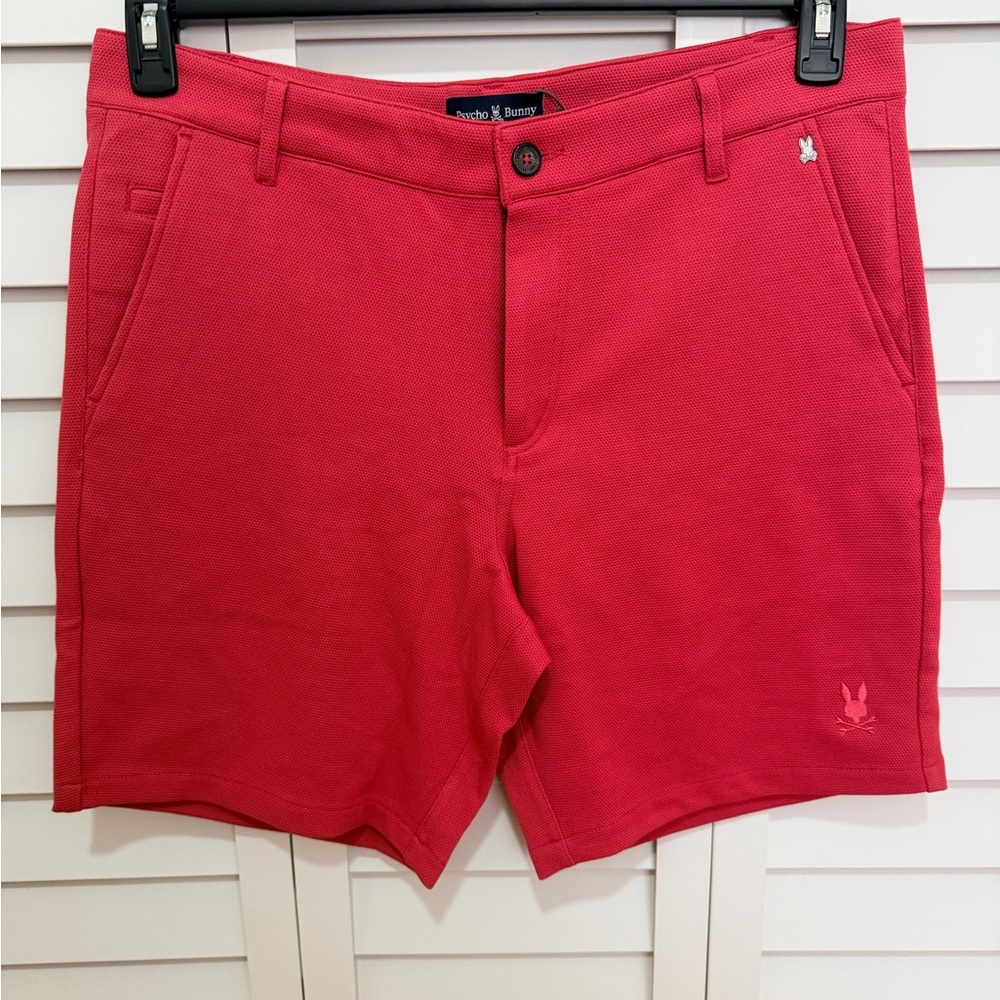 Psycho Bunny Men's Vibrant Red Shorts